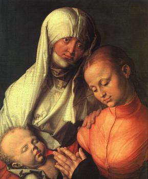 阿爾弗雷德 丟勒 Virgin and Child with Saint Anne